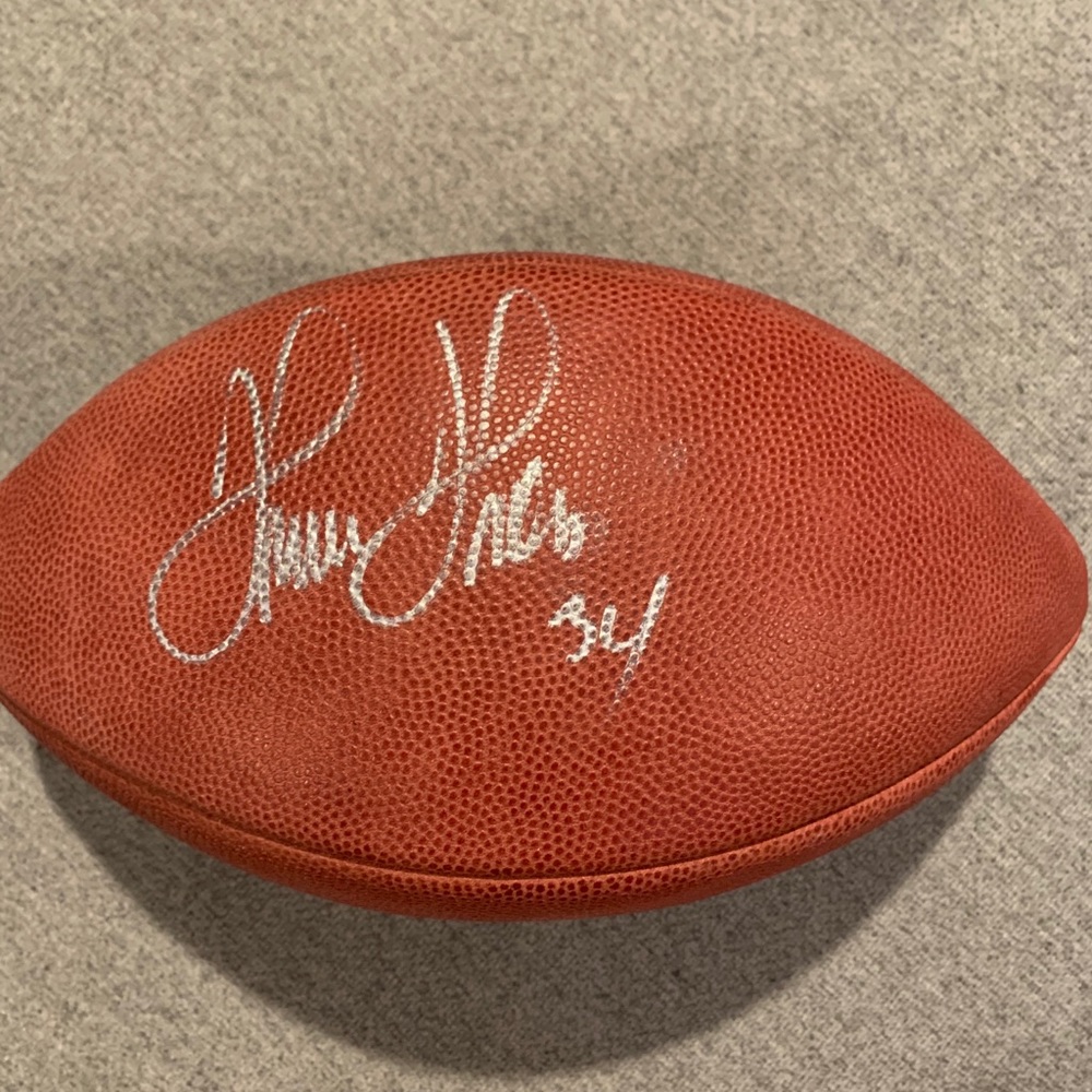 Thurman Thomas signed NFL football Buffalo bills